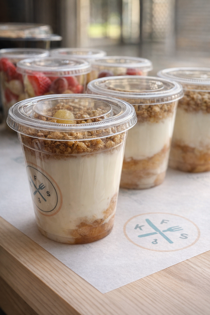 KEYS grab-and-go cooler stocked with cold meal kits and beverages